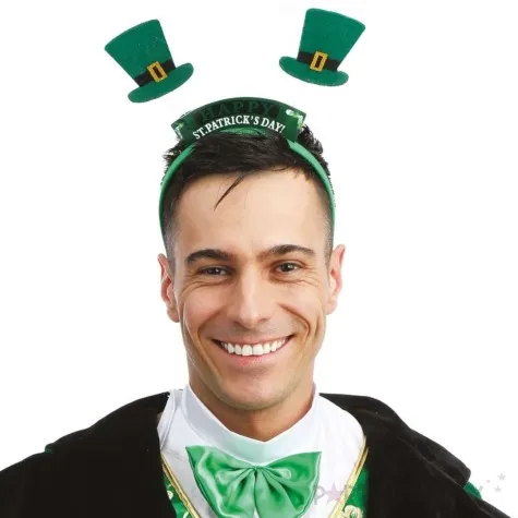 opaska party cylindry swiety patryk zielony ptitclown