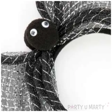 opaska party czarny pajak czarna partypal