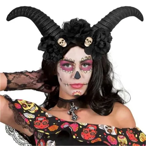 opaska party diadem demona czarna funny fashion