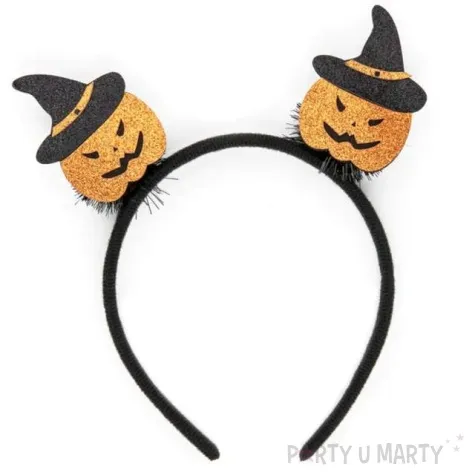 opaska party dwie dynie czarno pomaranczowe partypal