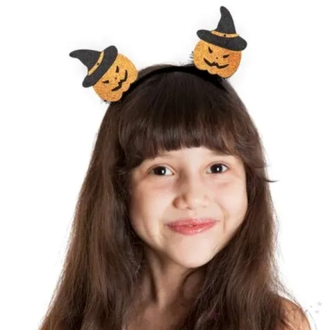 opaska party dwie dynie czarno pomaranczowe partypal