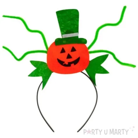 opaska party dynia w kapeluszu pomaranczowy zielony partytino