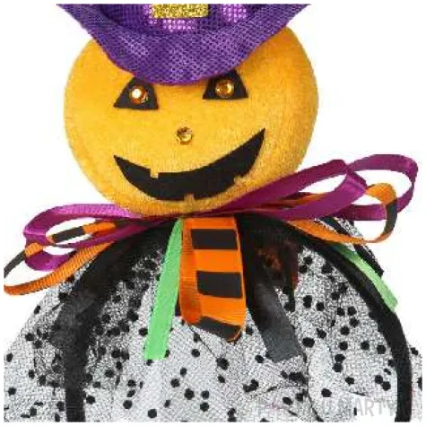 opaska party dynia z tiulem czarna widmann