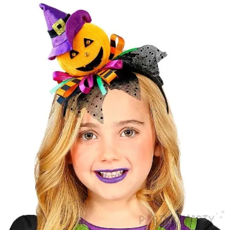 opaska party dynia z tiulem czarna widmann