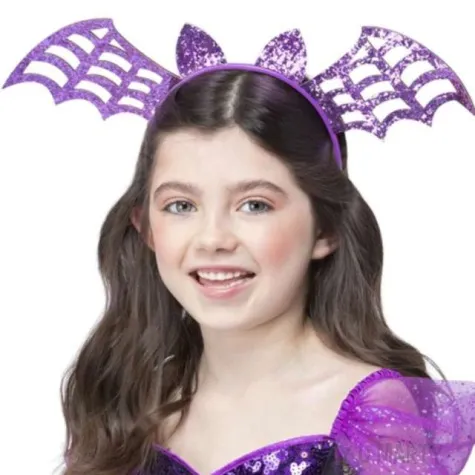opaska party fioletowy nietoperz smiffys