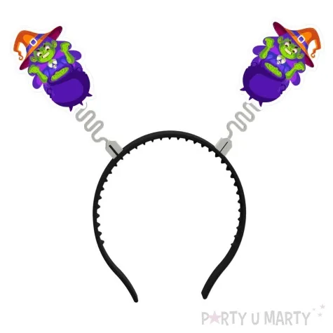 opaska party halloween wiedzma przy kotle