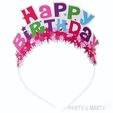 opaska party happy birthday 4 szt