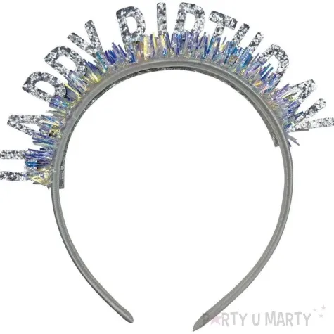 opaska party happy birthday foliowe fredzle srebrny jix