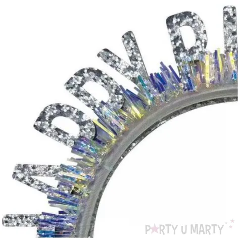 opaska party happy birthday foliowe fredzle srebrny jix