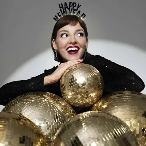 opaska party happy new year sylwester czarny partydeco