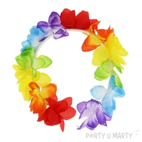 opaska party hawajskie kwiaty