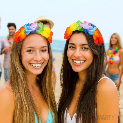 opaska party hawajskie kwiaty kraszek