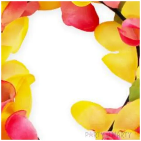 opaska party hawajskie kwiaty pomaranczowy mix godan