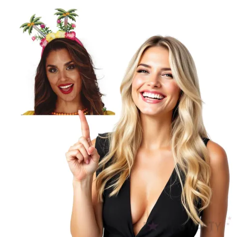 opaska party hawajskie palmy guirca