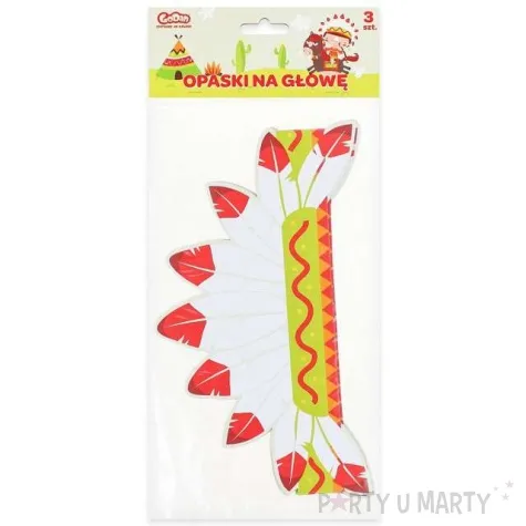 opaska party indianin godan 3 szt