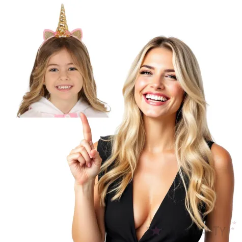 opaska party jednorozec z tiara guirca