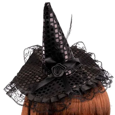 opaska party kapelusik czarownicy czarny carnival toys