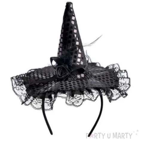 opaska party kapelusik czarownicy czarny carnival toys