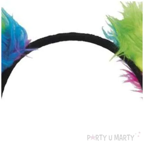 opaska party kocica z ogonem teczowa boland