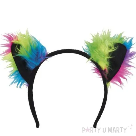 opaska party kocica z ogonem teczowa boland