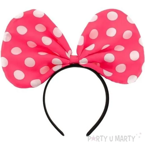 opaska party kokarda myszki minnie rozowa godan