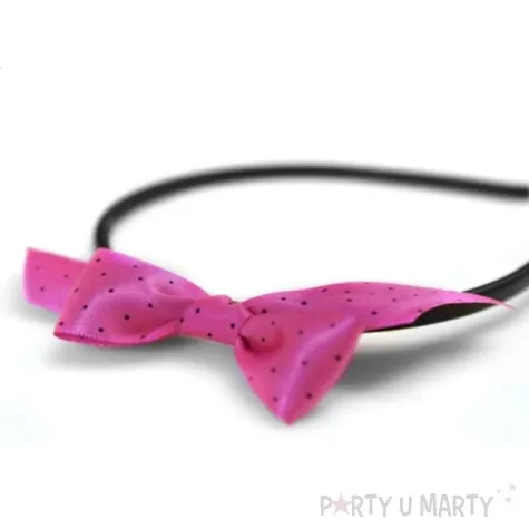 opaska party kokarda rozowa