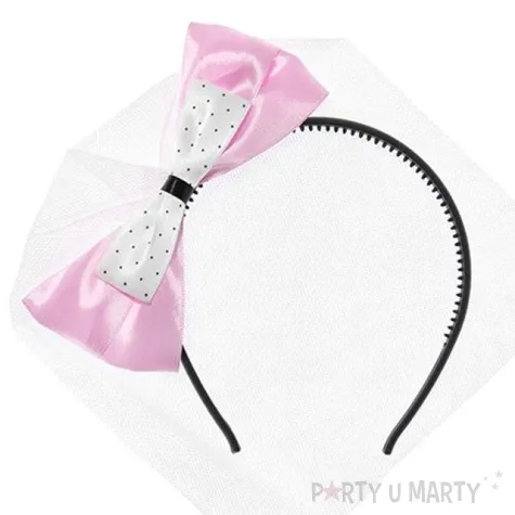 opaska party kokarda z welonem