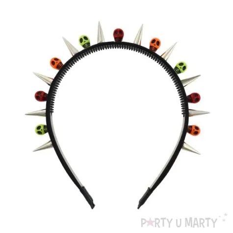 opaska party kolce i czaszki