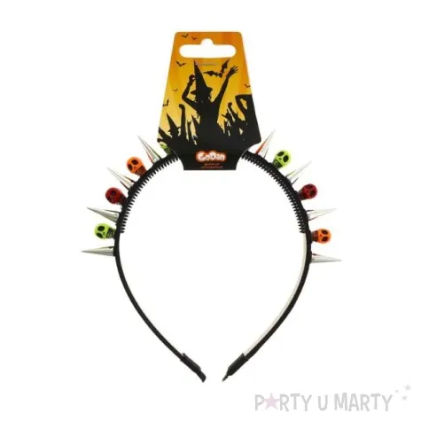 opaska party kolce i czaszki