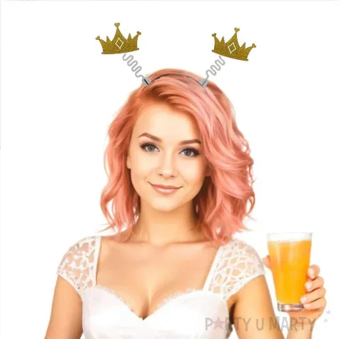 opaska party korona zlota