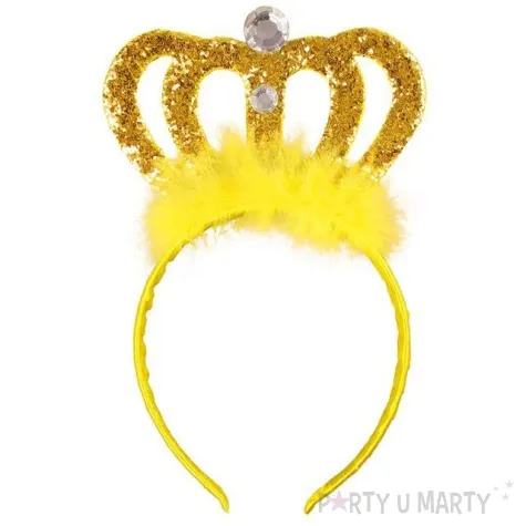 opaska party korona zlota kraszek