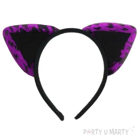 opaska party kot fioletowa