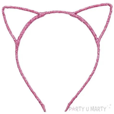 opaska party kotek sketch shine rozowa