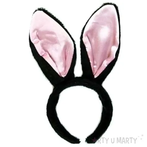 opaska party krolicze uszy czarne kraszek