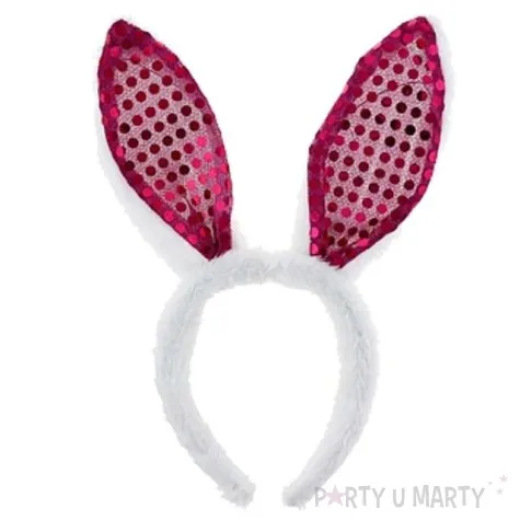opaska party kroliczek cekinowe uszy