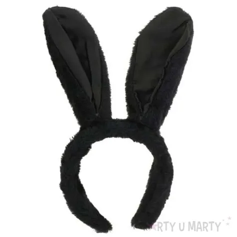 opaska party kroliczek czarny