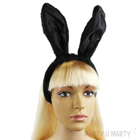 opaska party kroliczek czarny