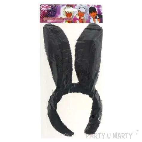 opaska party kroliczek czarny