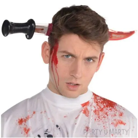 opaska party krwawy noz w glowie plastikowy amscan