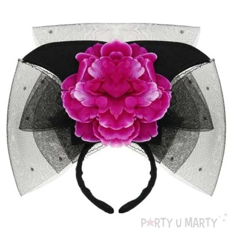 opaska party kwiat retro