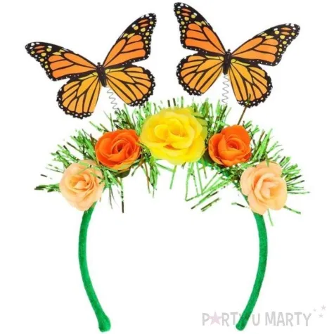 opaska party kwiaty i motyle boland