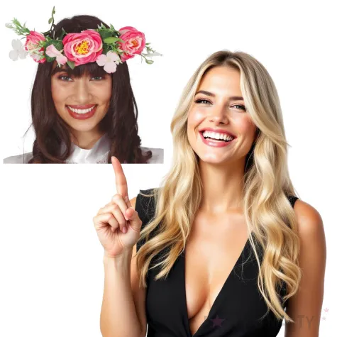 opaska party kwiaty we wlosach guirca