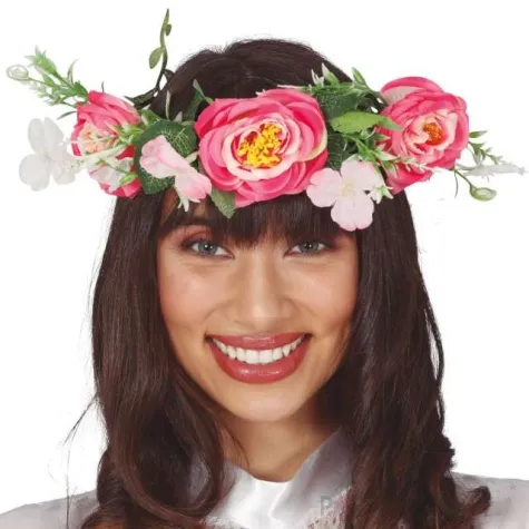 opaska party kwiaty we wlosach guirca