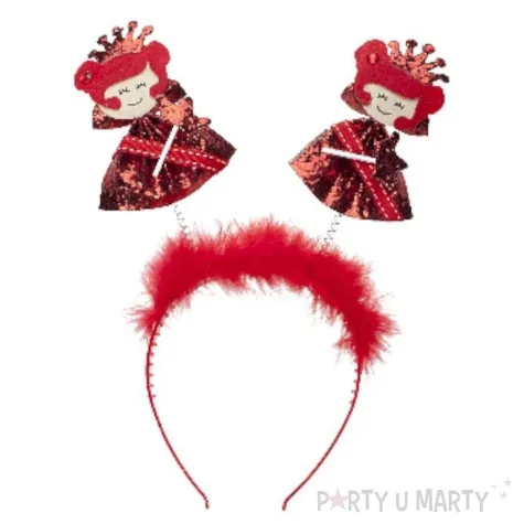 opaska party laleczki talia kart czerwona boland