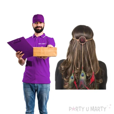 opaska party lapacz snow kolorowa funny fashion