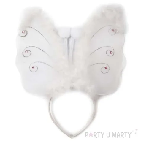 opaska party motylek xxl biala godan