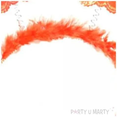 opaska party motylek z puszkiem pomaranczowa arpex