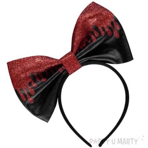 opaska party mucha zakrwawiona czarno czerwony amscan