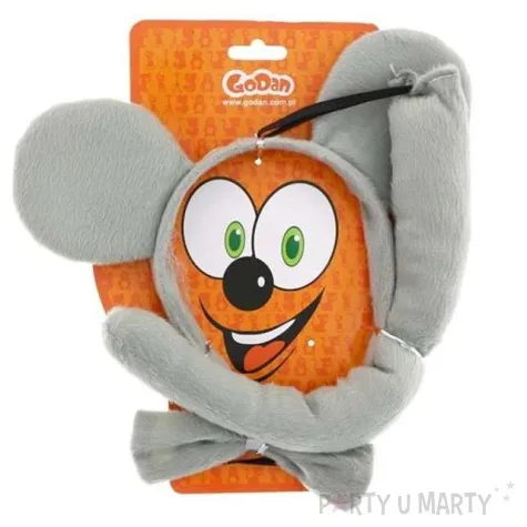 opaska party myszka szara