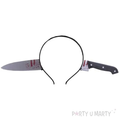 opaska party noz w glowie funny fashion